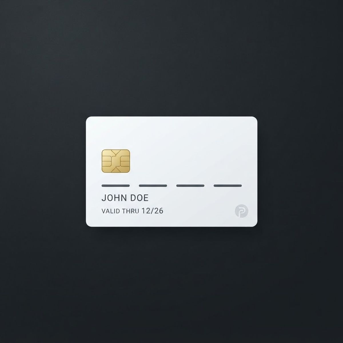 Logo de carte bancaire minimaliste