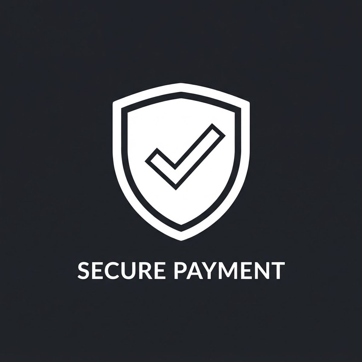 Logo de paiement sécurisé minimaliste
