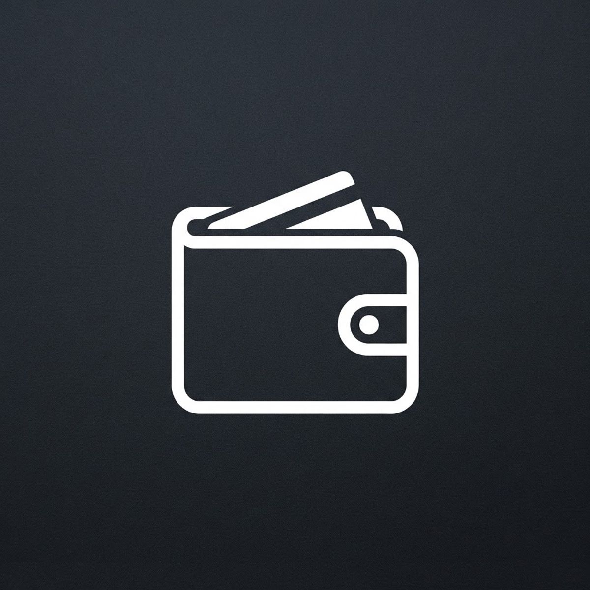 Logo de portefeuille électronique minimaliste